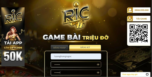 Cổng game uy tín Ricwin